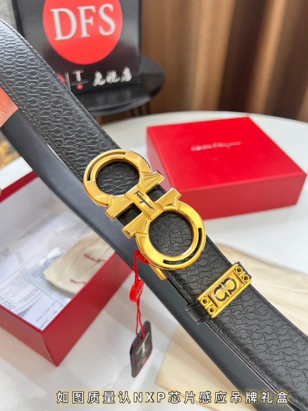 Streetwear Belt Ferragamo 319772 size:3.5cm