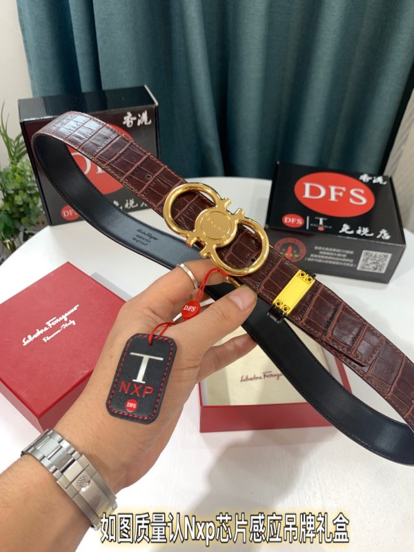 Streetwear Belt Ferragamo 319496 size:3.5cm