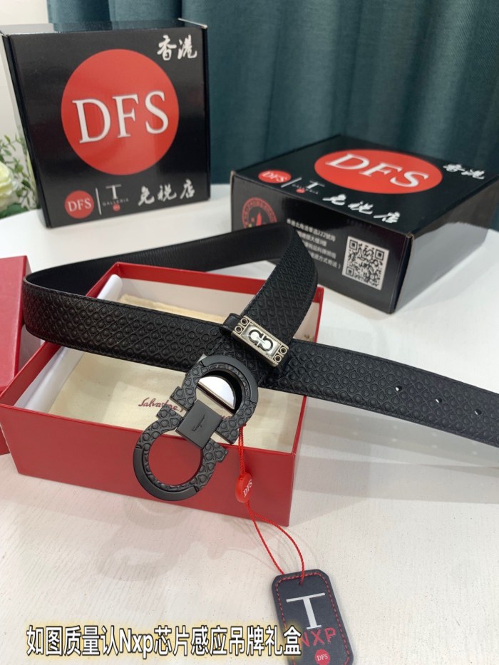 Streetwear Belt Ferragamo 319492 size:3.5cm