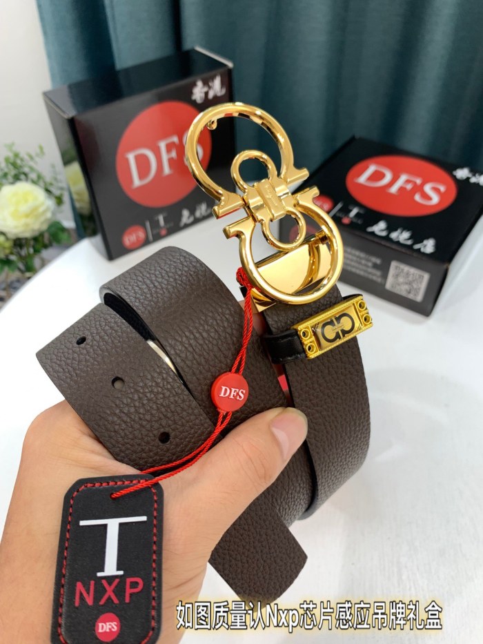 Streetwear Belt Ferragamo 319518 size:3.5cm