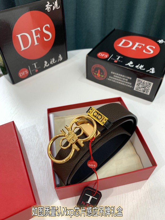 Streetwear Belt Ferragamo 319518 size:3.5cm