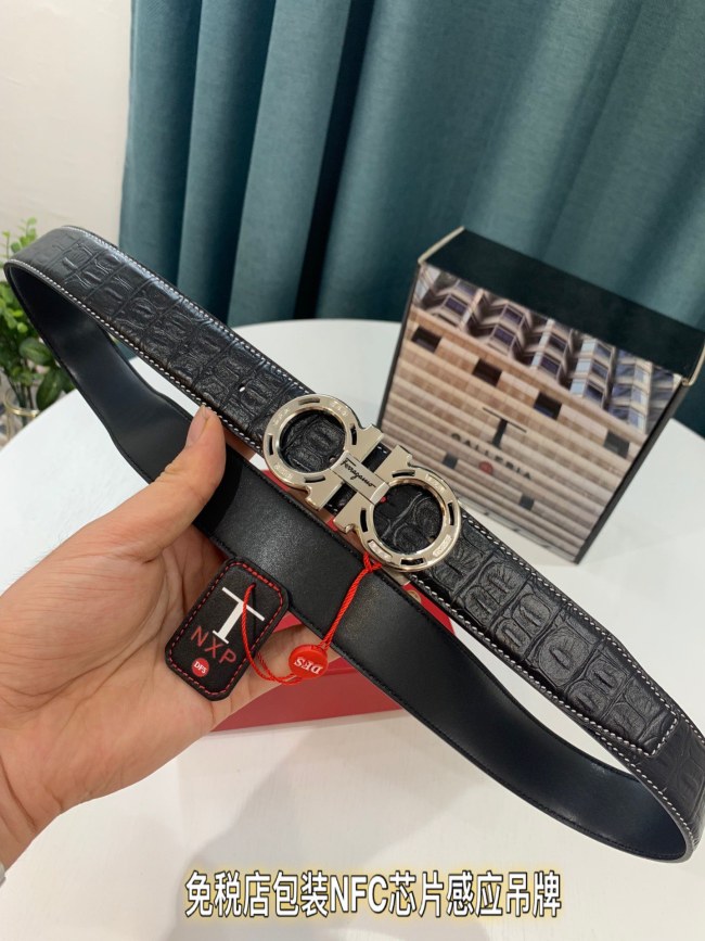 Streetwear Belt Ferragamo 319214 size:3.5cm