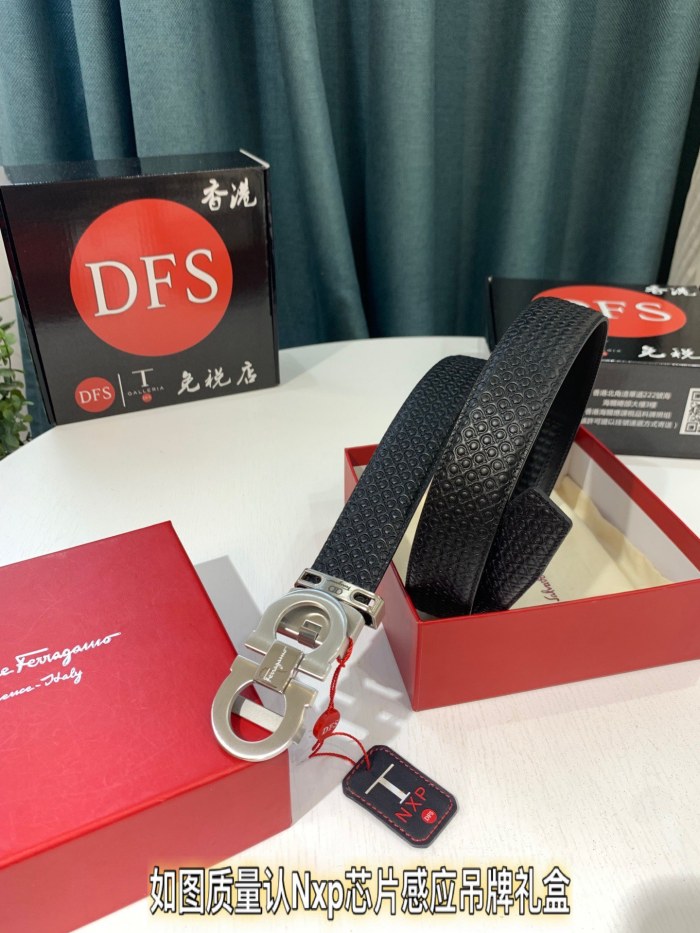 Streetwear Belt Ferragamo 319282 size:3.5cm