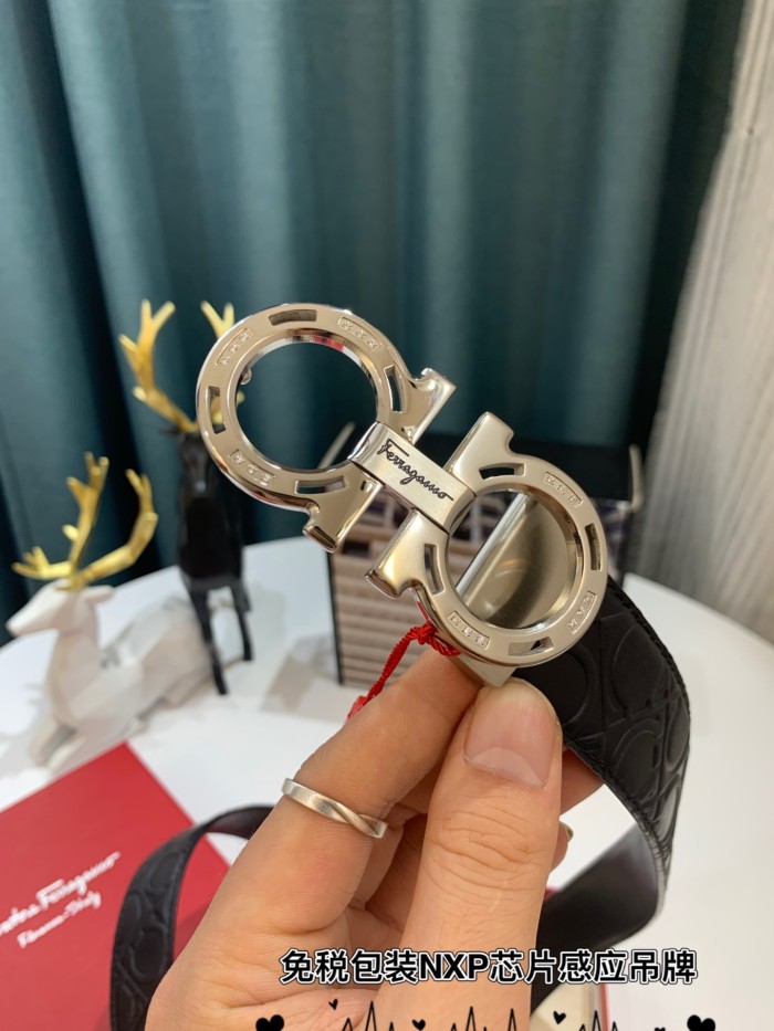 Streetwear Belt Ferragamo 319180 size:3.5cm