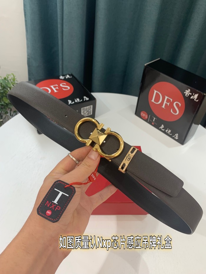 Streetwear Belt Ferragamo 319235 size:3.5cm