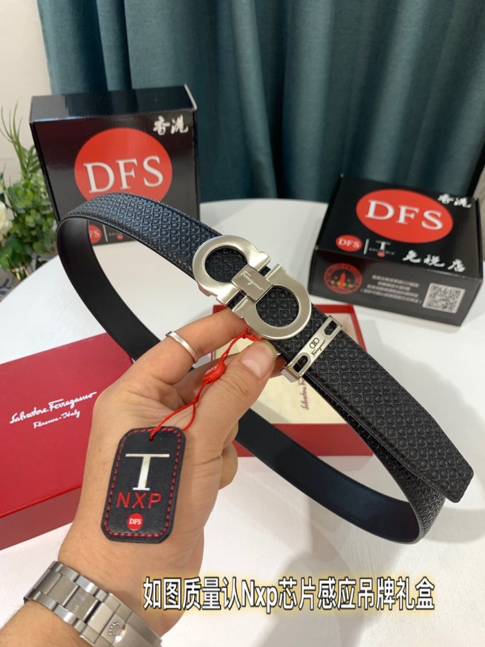 Streetwear Belt Ferragamo 319282 size:3.5cm