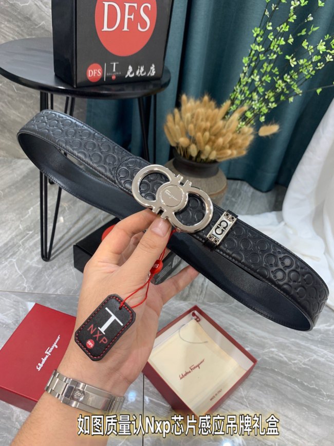 Streetwear Belt Ferragamo 319357 size:3.5cm