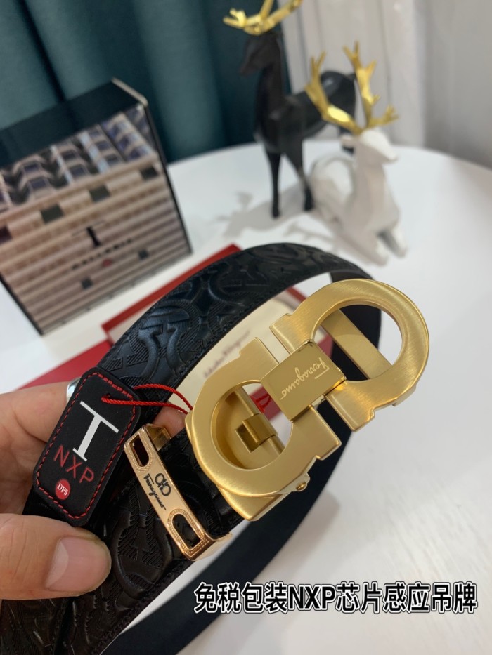 Streetwear Belt Ferragamo 319219 size:3.5cm