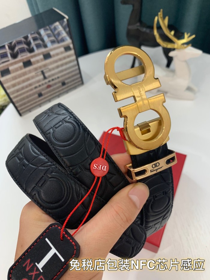 Streetwear Belt Ferragamo 319187 size:3.5cm