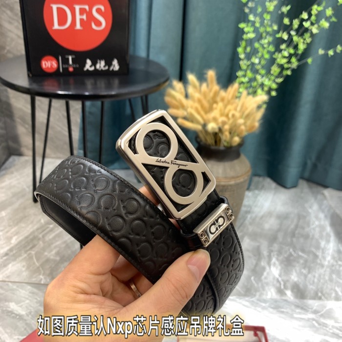 Streetwear Belt Ferragamo 319395 size:3.5cm