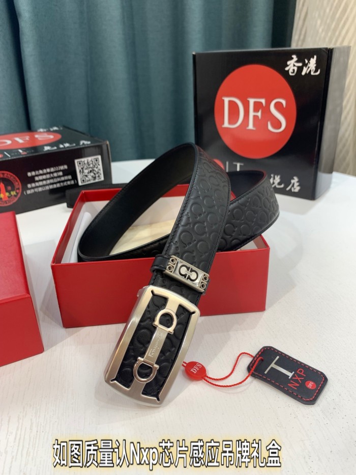 Streetwear Belt Ferragamo 319267 size:3.5cm