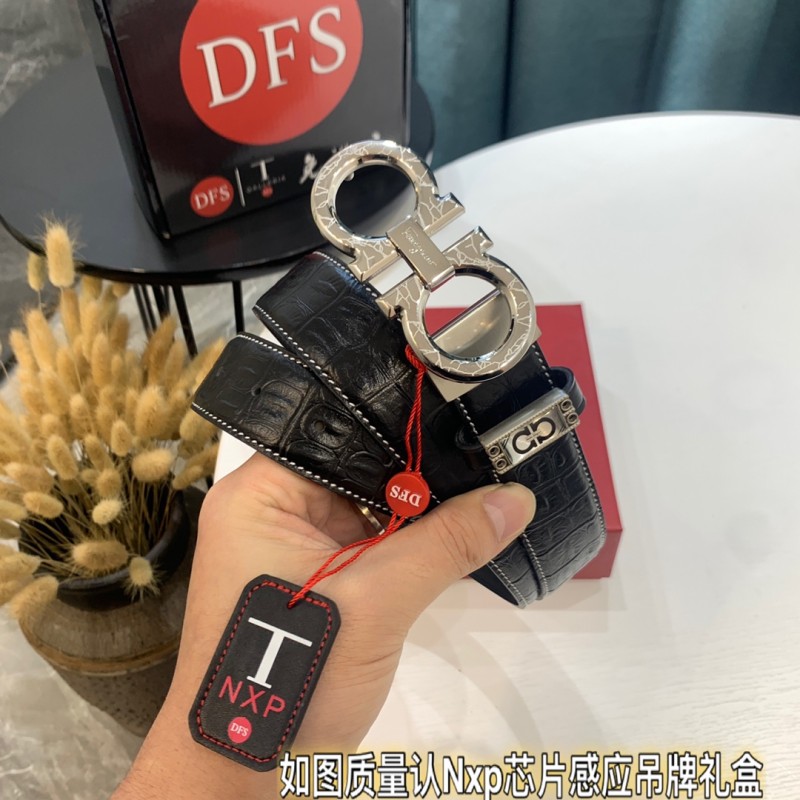 Streetwear Belt Ferragamo 319407 size:3.5cm