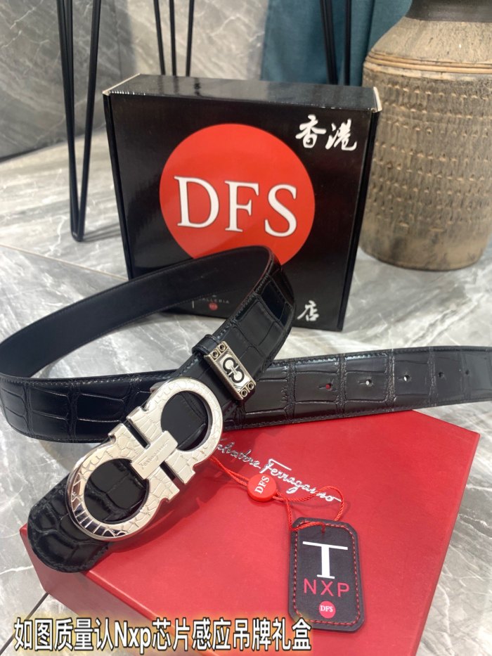 Streetwear Belt Ferragamo 319330 size:3.5cm