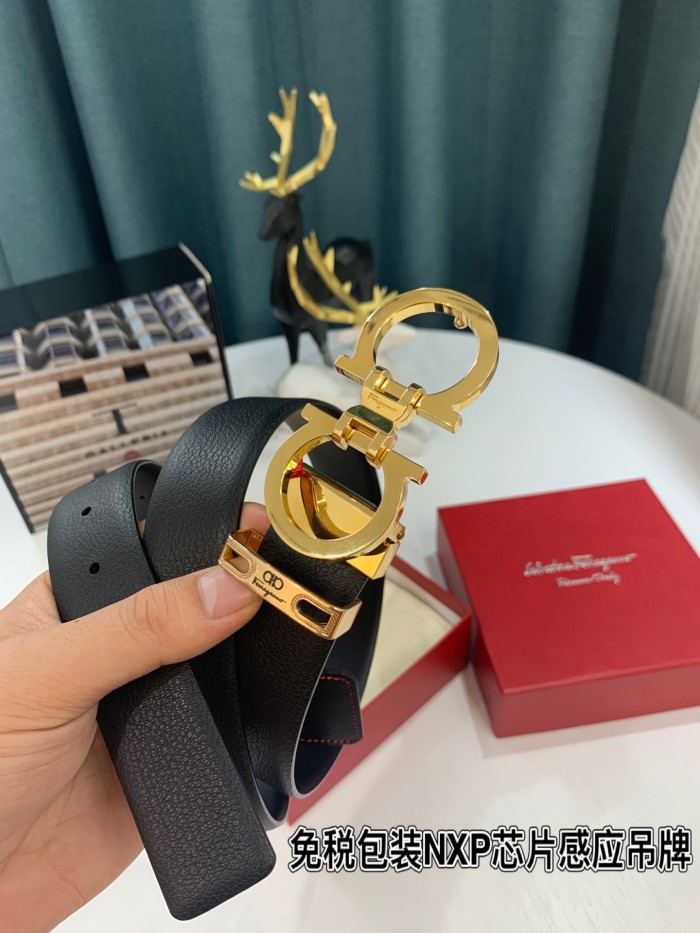 Streetwear Belt Ferragamo 319175 size:3.5cm