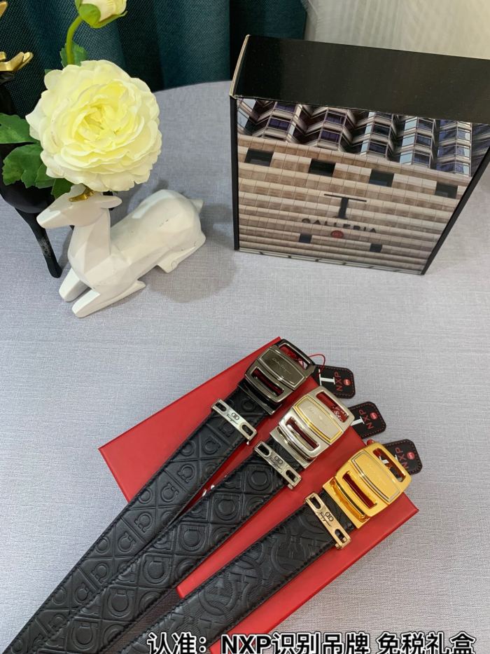 Streetwear Belt Ferragamo 319147 size:3.5cm