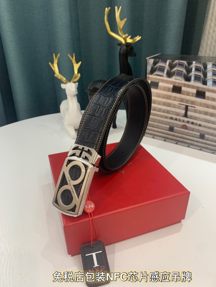 Streetwear Belt Ferragamo 319259 size:3.5cm