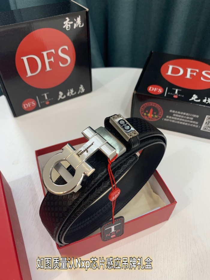 Streetwear Belt Ferragamo 319292 size:3.5cm