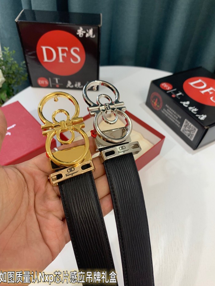 Streetwear Belt Ferragamo 319255 size:3.5cm