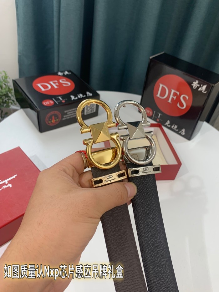 Streetwear Belt Ferragamo 319236 size:3.5cm