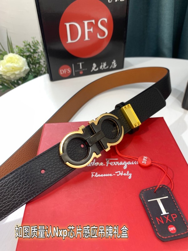 Streetwear Belt Ferragamo 319244 size:3.5cm