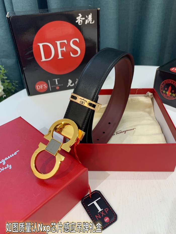 Streetwear Belt Ferragamo 319239 size:3.5cm