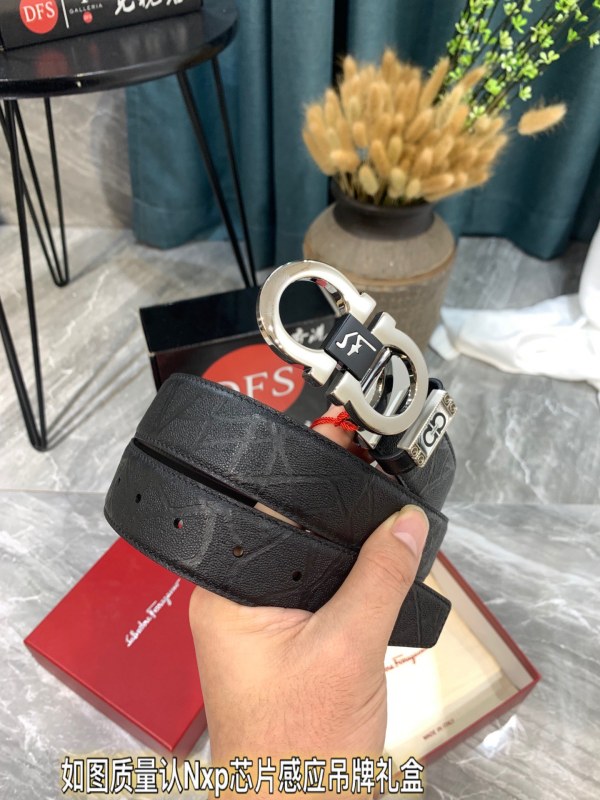 Streetwear Belt Ferragamo 319306 size:3.5cm