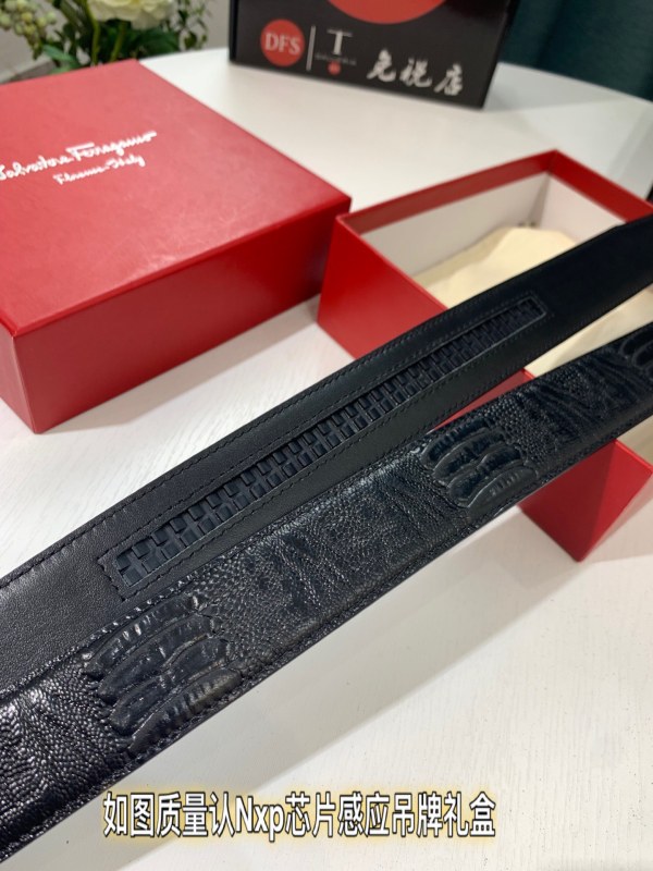 Streetwear Belt Ferragamo 319277 size:3.5cm