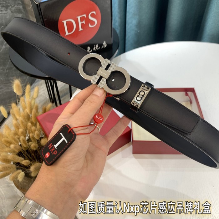 Streetwear Belt Ferragamo 319425 size:3.5cm