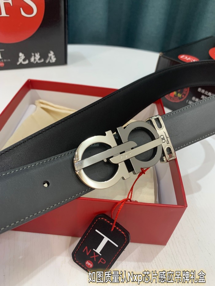 Streetwear Belt Ferragamo 319295 size:3.5cm
