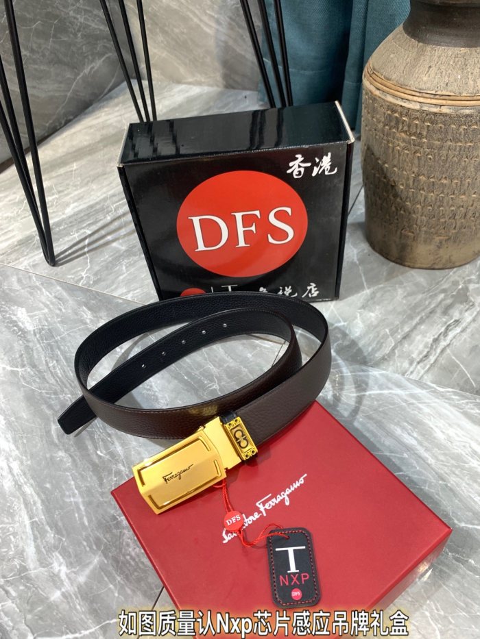 Streetwear Belt Ferragamo 319314 size:3.5cm