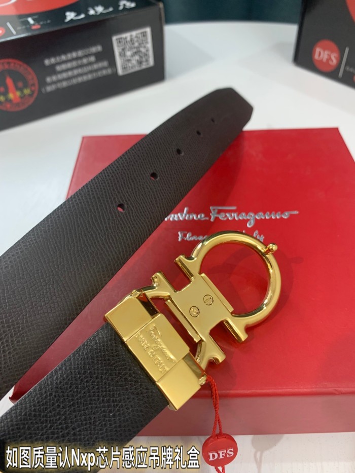 Streetwear Belt Ferragamo 319235 size:3.5cm