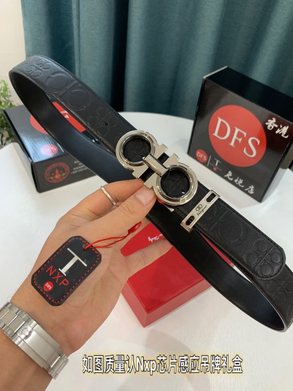 Streetwear Belt Ferragamo 319286 size:3.5cm