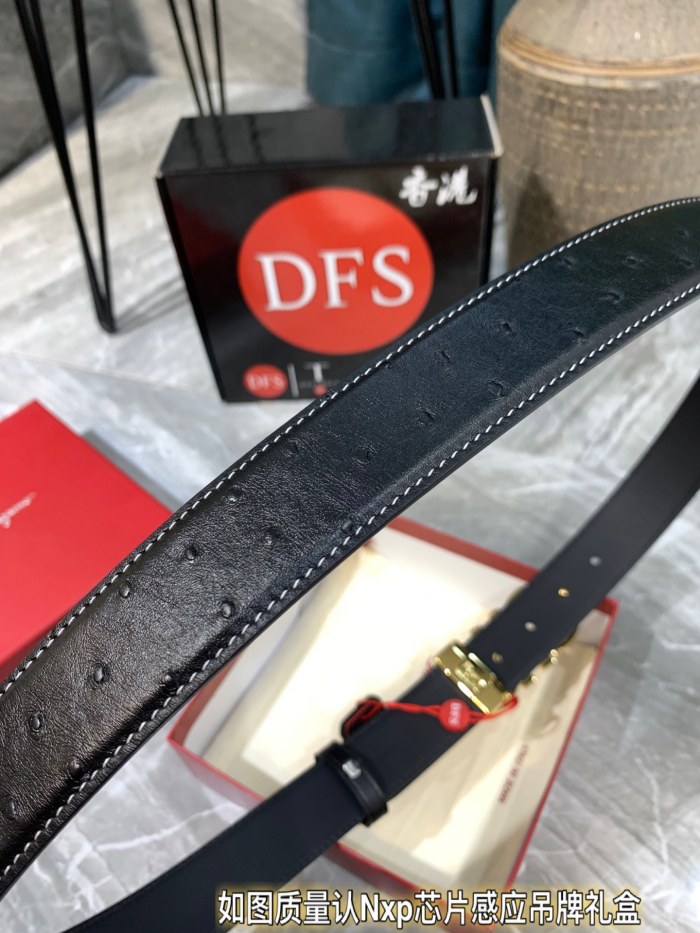 Streetwear Belt Ferragamo 319326 size:3.5cm