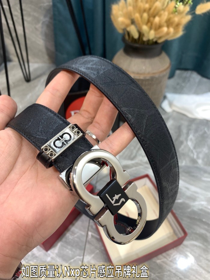 Streetwear Belt Ferragamo 319306 size:3.5cm
