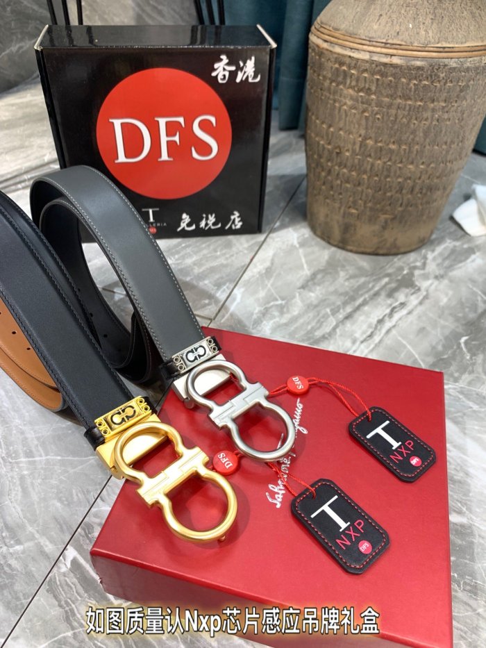Streetwear Belt Ferragamo 319370 size:3.5cm