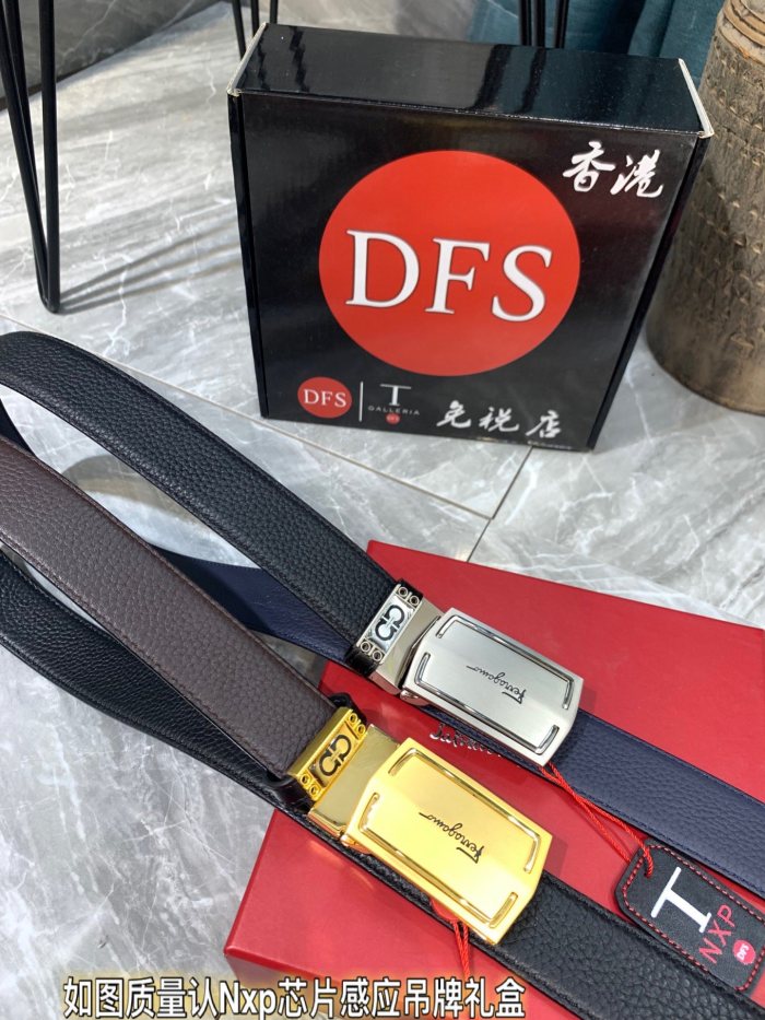 Streetwear Belt Ferragamo 319315 size:3.5cm