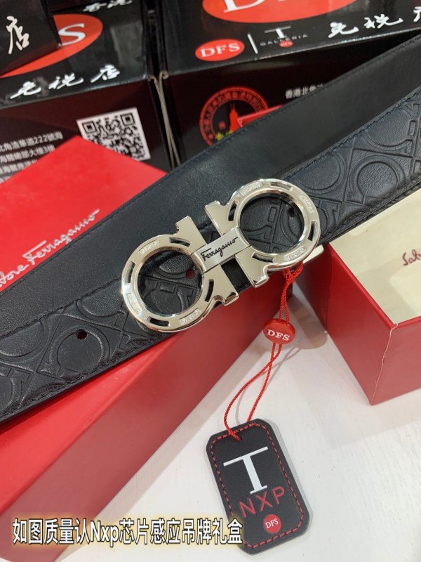 Streetwear Belt Ferragamo 319232 size:3.5cm
