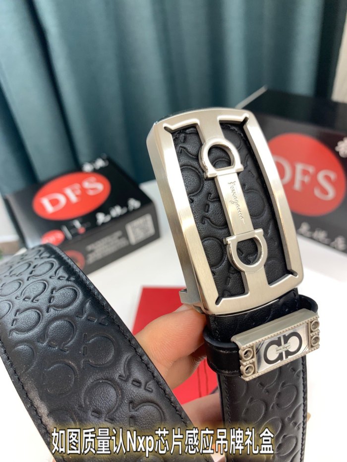 Streetwear Belt Ferragamo 319267 size:3.5cm