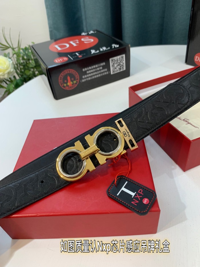 Streetwear Belt Ferragamo 319285 size:3.5cm