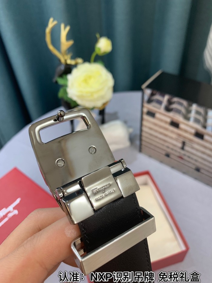 Streetwear Belt Ferragamo 319148 size:3.5cm