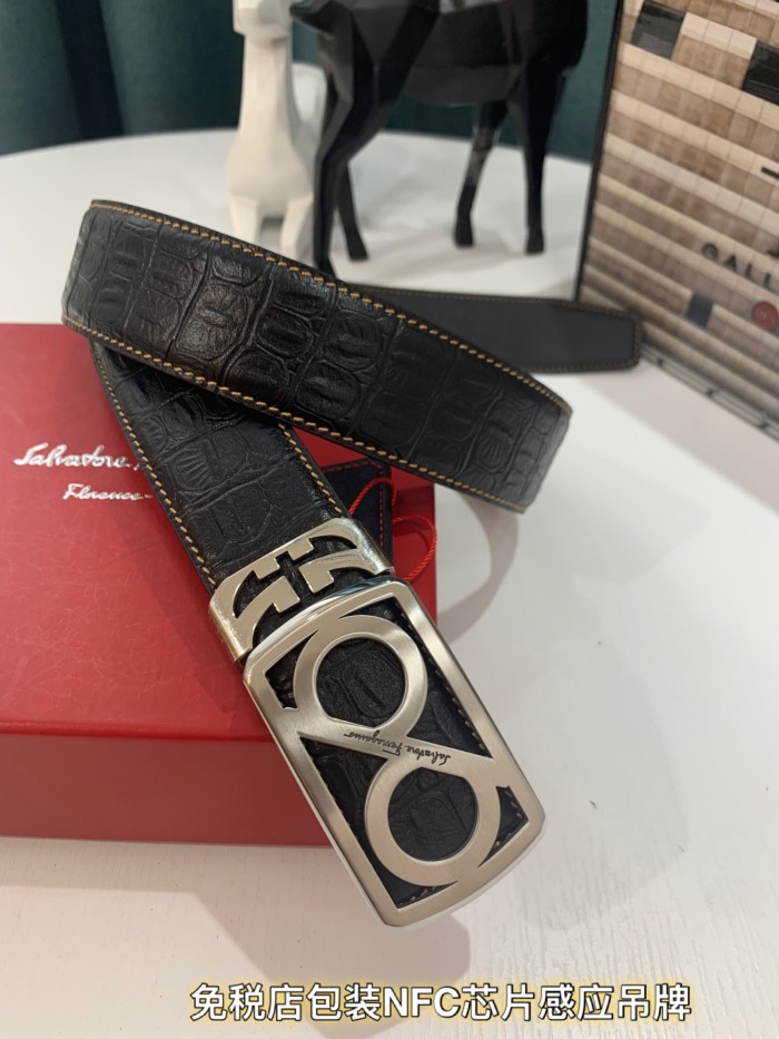 Streetwear Belt Ferragamo 319259 size:3.5cm