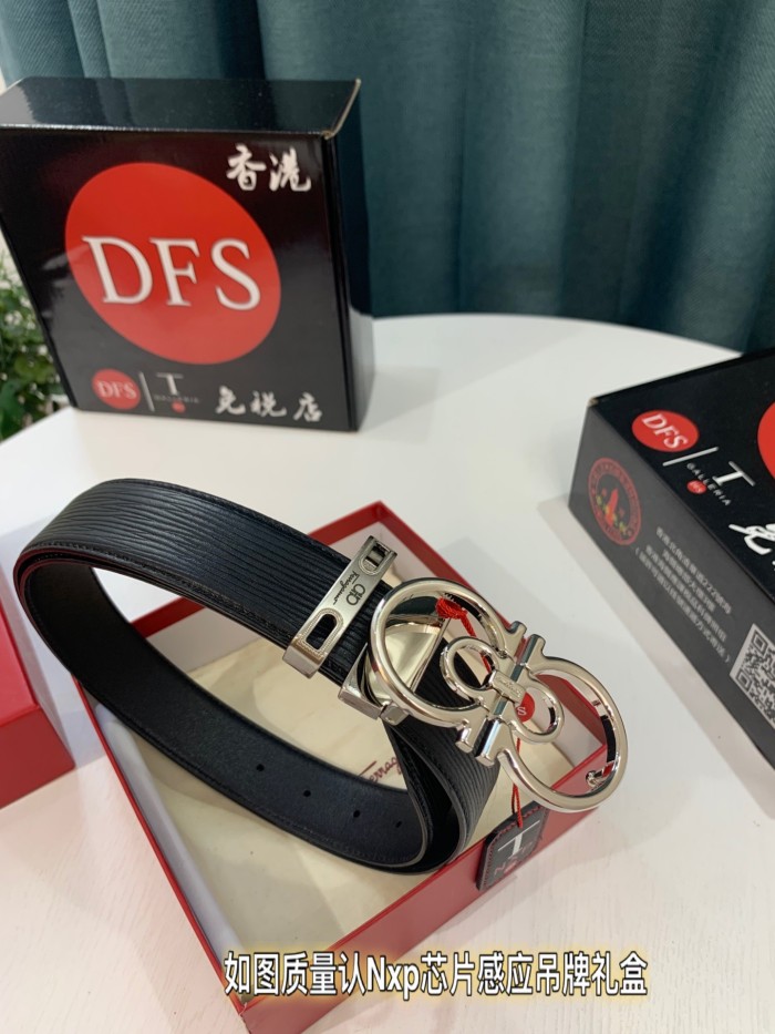 Streetwear Belt Ferragamo 319256 size:3.5cm