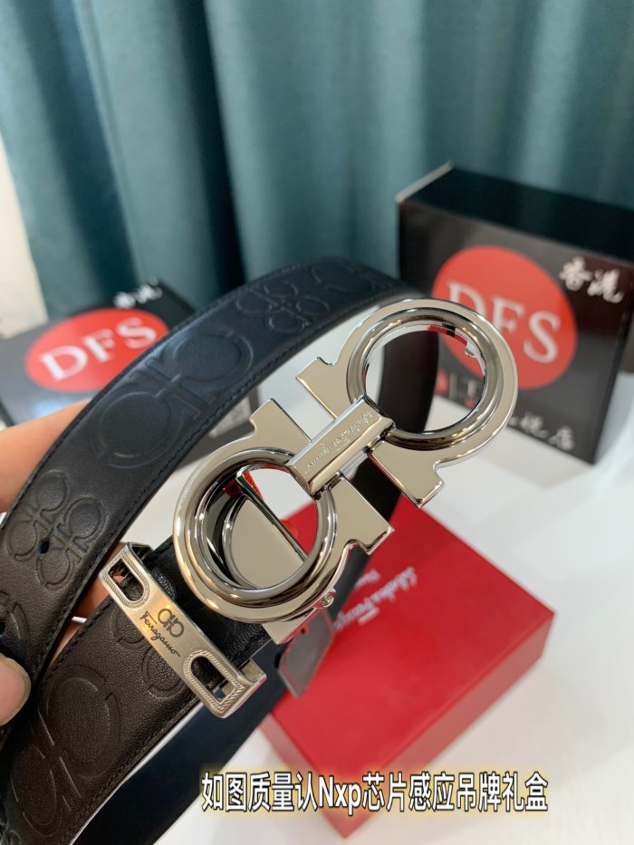 Streetwear Belt Ferragamo 319286 size:3.5cm