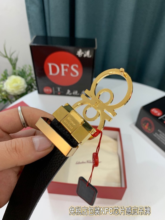 Streetwear Belt Ferragamo 319227 size:3.5cm