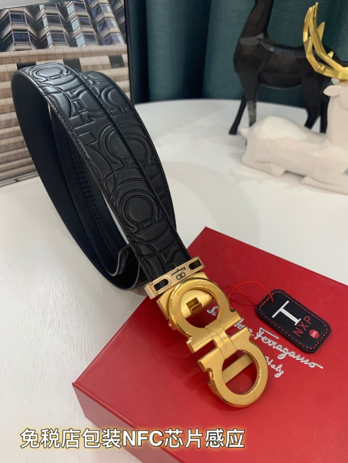 Streetwear Belt Ferragamo 319187 size:3.5cm