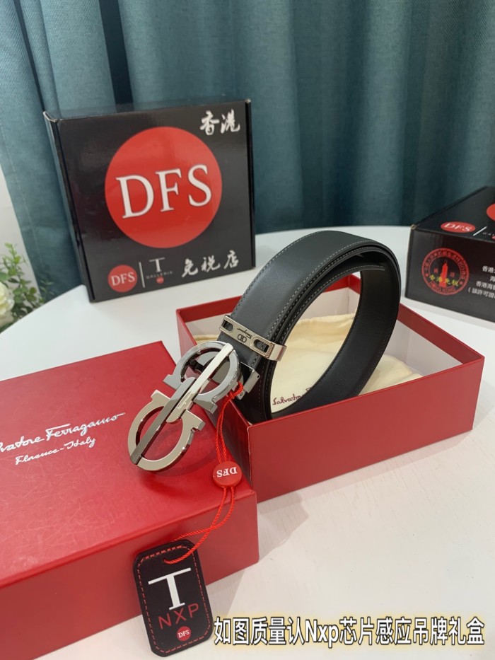 Streetwear Belt Ferragamo 319295 size:3.5cm