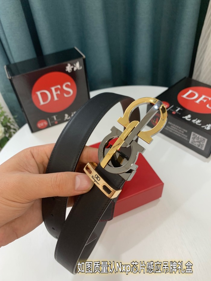 Streetwear Belt Ferragamo 319296 size:3.5cm