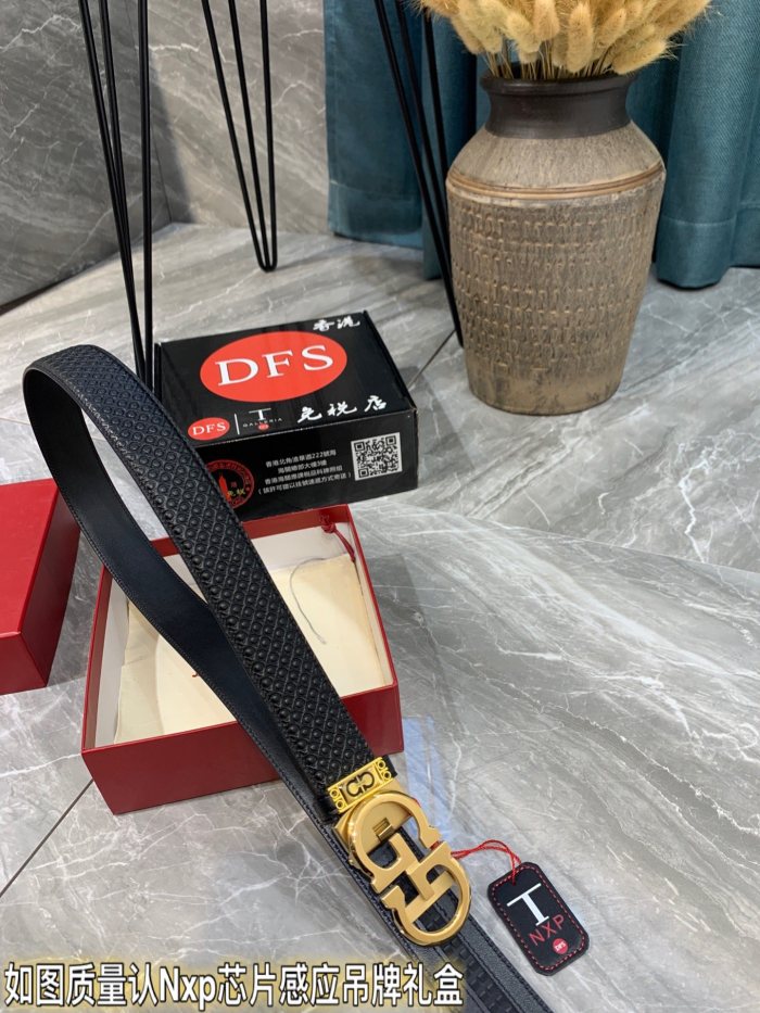 Streetwear Belt Ferragamo 319365 size:3.5cm