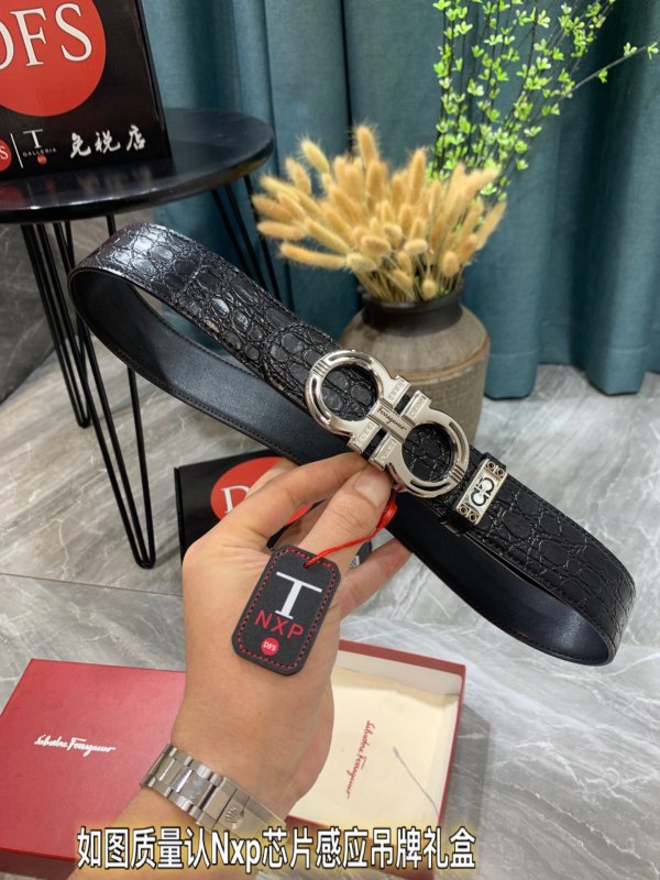 Streetwear Belt Ferragamo 319392 size:3.5cm