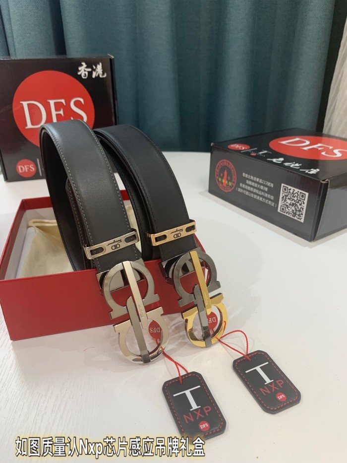 Streetwear Belt Ferragamo 319295 size:3.5cm